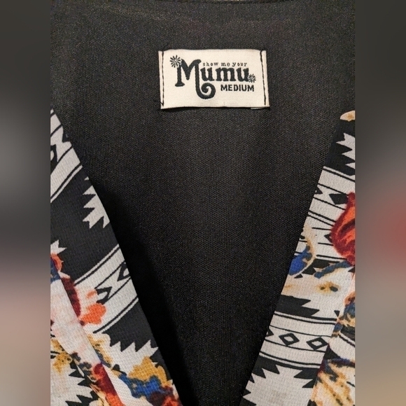 Show Me Your Mumu Floral Jamie Tunic Dress Boho Bohemian - Picture 9 of 10